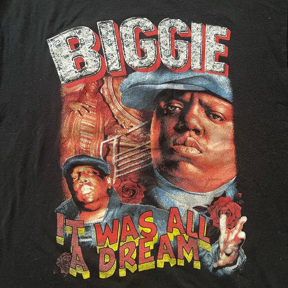 BIGGIE The Notorious B.I.G. It Was All A Dream Tee - Picture 2 of 3